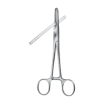 Tubing Clamp – Straight / smooth / 165 mm · 2″