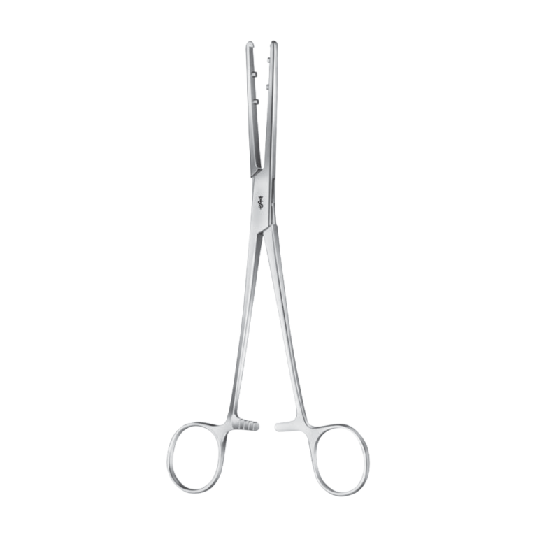 Foerster-Ballenger Sponge-/Dressing Forceps – serrated / 180 mm · 7″