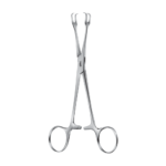 Lahey Tenaculum Forceps – Straight / 2 x 2 prongs / 155 mm · 9 mm · 8″