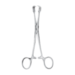Braun Tenaculum Forceps – Straight / 4 x 4 prongs / 155 mm · 10 mm · 8″