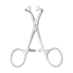 Thomas Towel Clamp – Curved / 100 mm · 4″