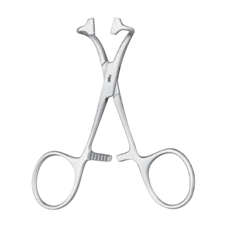 Thomas Towel Clamp – Curved / 100 mm · 4″