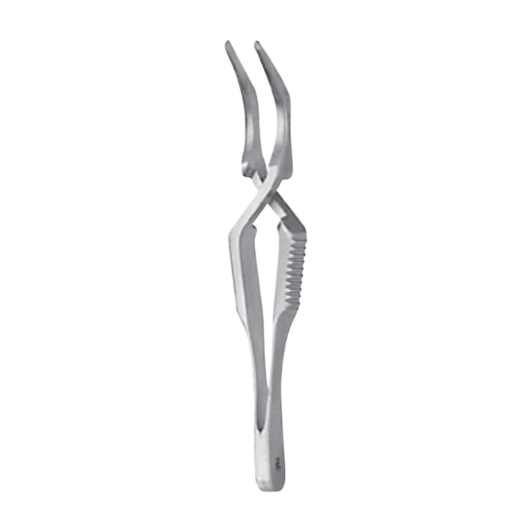 Diethrich Bulldog Clamp – Angled / 10 mm · 47 mm · 4″