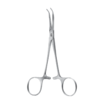 Dandy Hemostatic Forceps – Curved / serrated / 140 mm · 2″