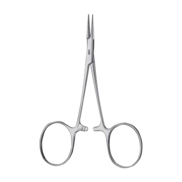 Micro-Adson Ligature Forceps – Curved / serrated / 140 mm · 2″ (BJ002R)