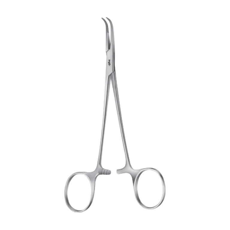 Baby-Adson Dissecting Ligature Forceps – Curved / 140 mm · 2″