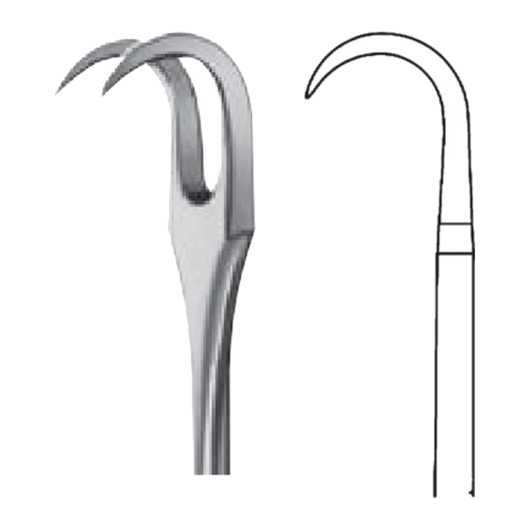 Paul Fistula Hook – 4 3/4″ (120.00 mm) / blunt (Ref. BT167R)