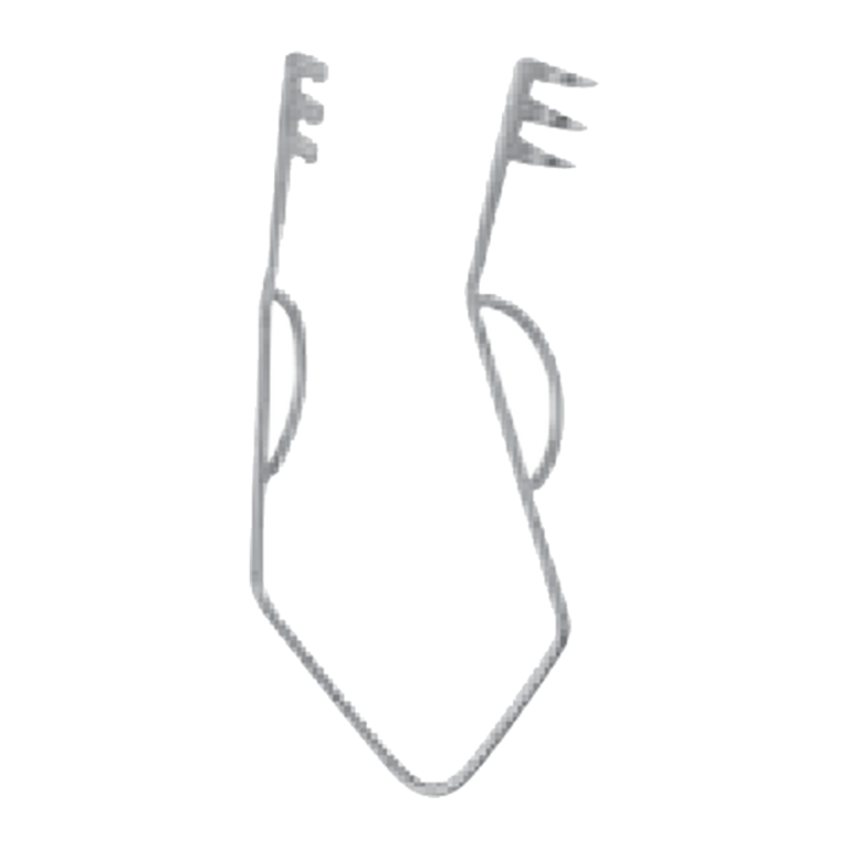 Parsonnet Self-Retaining Retractor, sharp, 50 mm