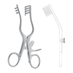 Jefferson Self-Retaining Retractor, curved, blunt, 140 mm