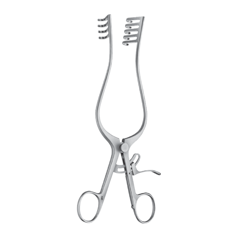 Travers Self-Retaining Retractor, blunt, 210 mm