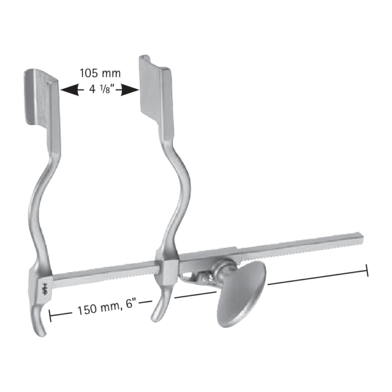 Hertzler Abdominal Self-Retaining Retractor, 120 mm