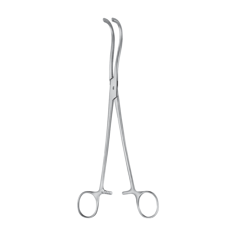 Guyon Kidney Clamp – Curved / 240 mm · 2″