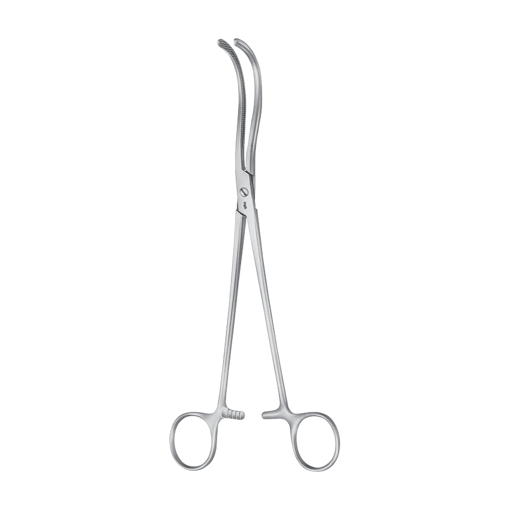 EF015R Stille Kidney Clamp – Curved / 240 mm · 2″