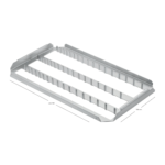 Sterilization Tray for Hegar Dilators, 1–17 mm