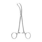 Teale Tenaculum Forceps – Curved / 3 x 4 teeth / 225 mm · 8″ (EO177R)