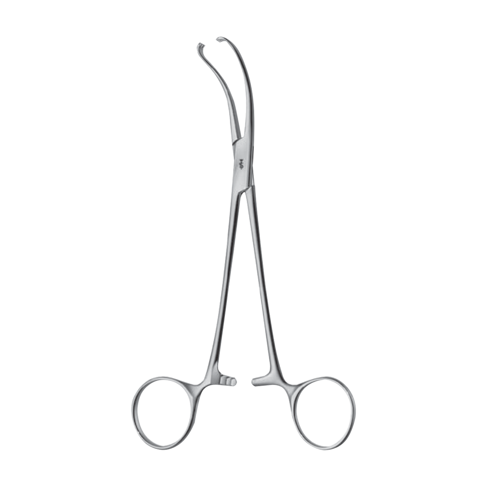 EO177R Teale Tenaculum Forceps – Curved / 3 x 4 teeth / 225 mm · 8″ (EO177R)