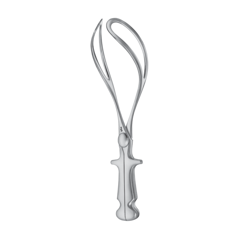 Naegele Obstetrical Forceps – Curved / 355 mm · 14″ (ET205R)
