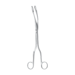 Saenger Placenta/Abortus Forceps – Curved / toothed / 285 mm · 4″