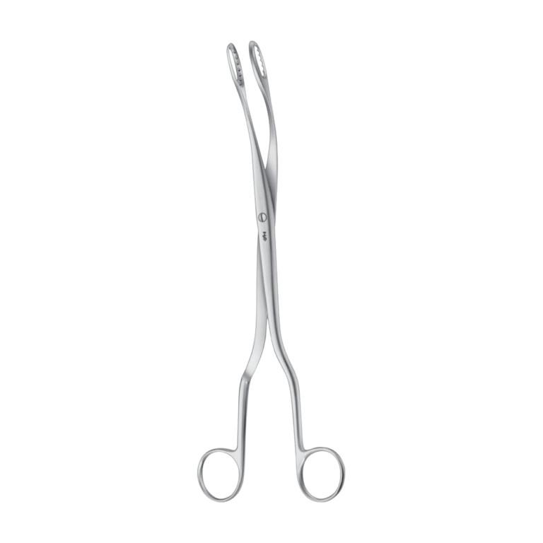 Saenger Placenta/Abortus Forceps – Curved / toothed / 285 mm · 4″