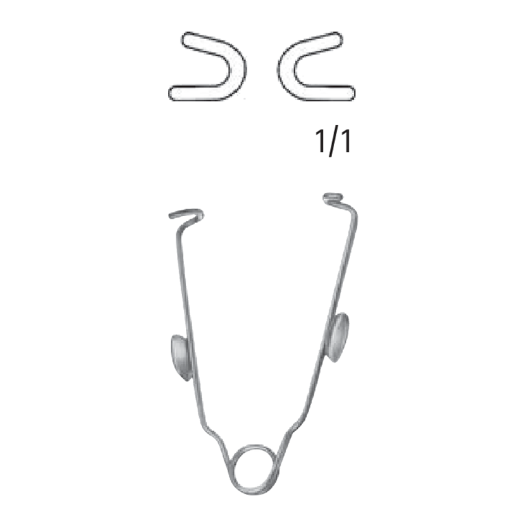Bose Self-Retaining Retractor, blunt, 60 mm