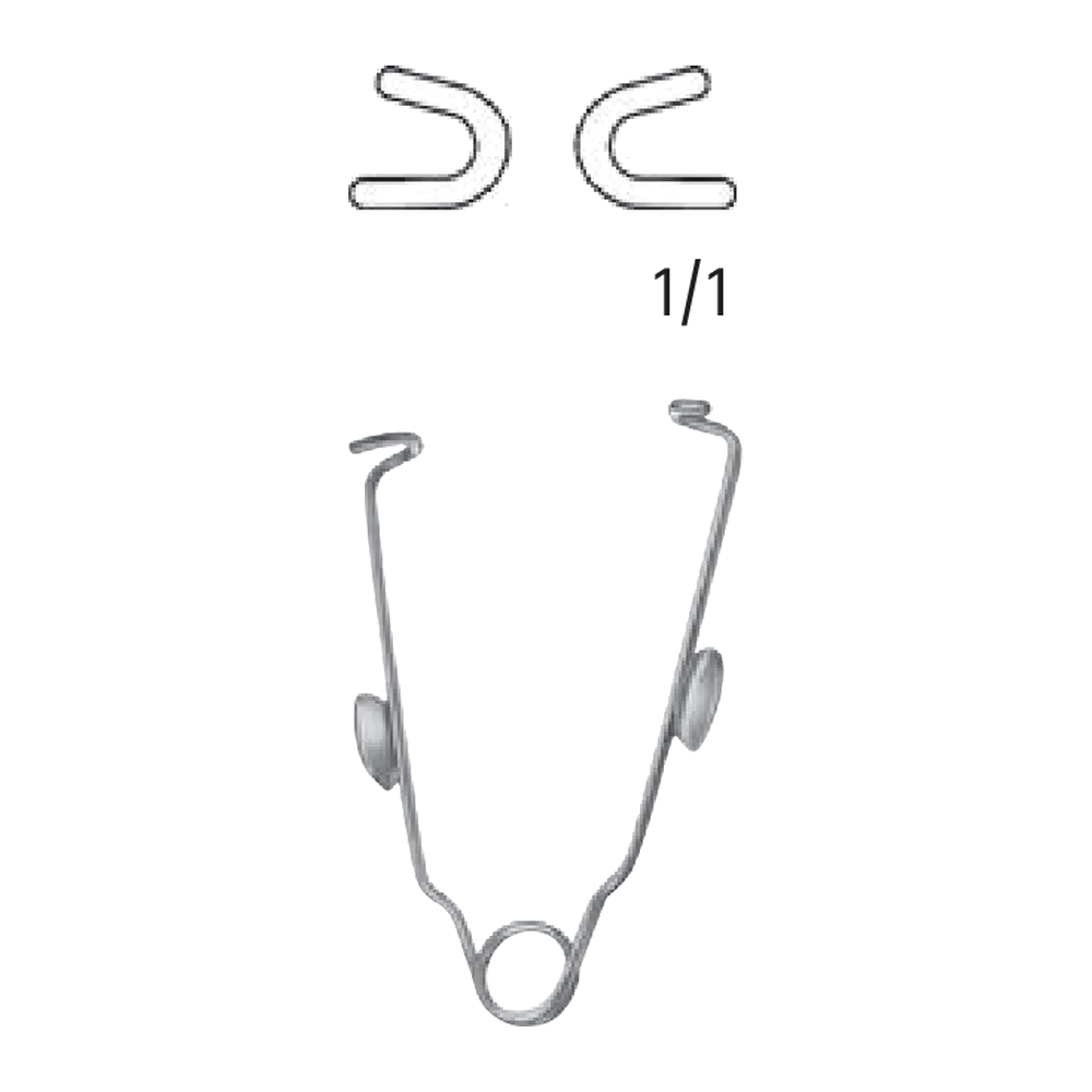 FA001R Bose Self-Retaining Retractor, blunt, 60 mm