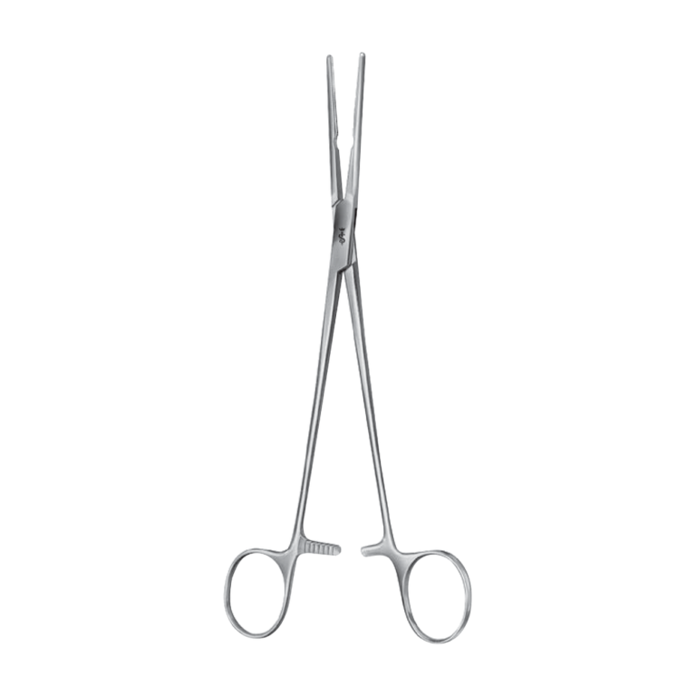 De Bakey Patent-Ductus Clamp – Straight / ATRAUMATA® toothing DE BAKEY / 210 mm · 51 mm · 4″