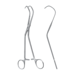 Lambert-Kay Aorta Clamp – Angled / ATRAUMATA® toothing DE BAKEY 75.0 ° / 215 mm · 93 mm · 2″