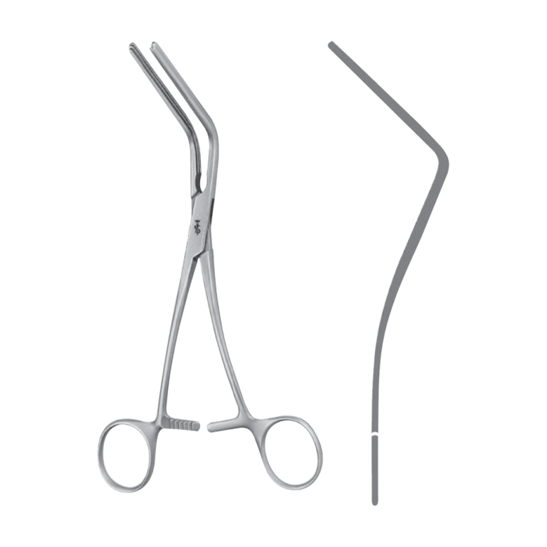 Morris Aorta Clamp – Angled / ATRAUMATA® toothing DE BAKEY 70.0 ° / 175 mm · 67 mm · 8″