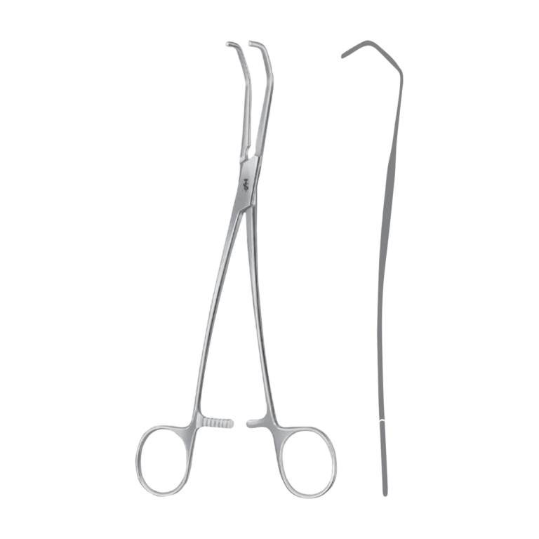 Tangential Occlusion Clamp – 85 mm · 220 mm · 4″