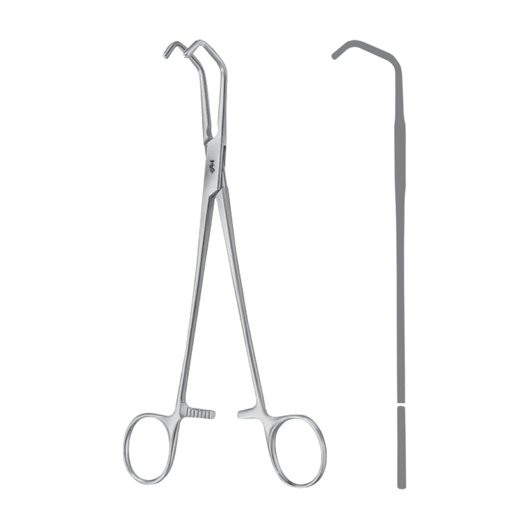 Vena Cava Clamp – 65 mm · 205 mm · 8″