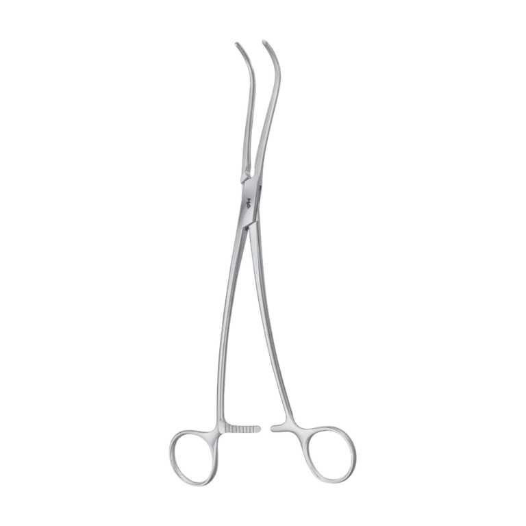 De Bakey-Harken Atraumata Vascular Clamp – Curved / 255 mm · 10″