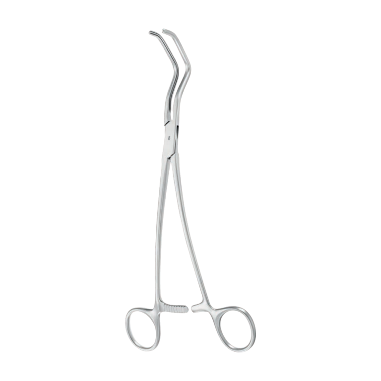 De Bakey-Harken Vascular Clamp – Angled / 48.0 ° / 245 mm · 86 mm · 8″