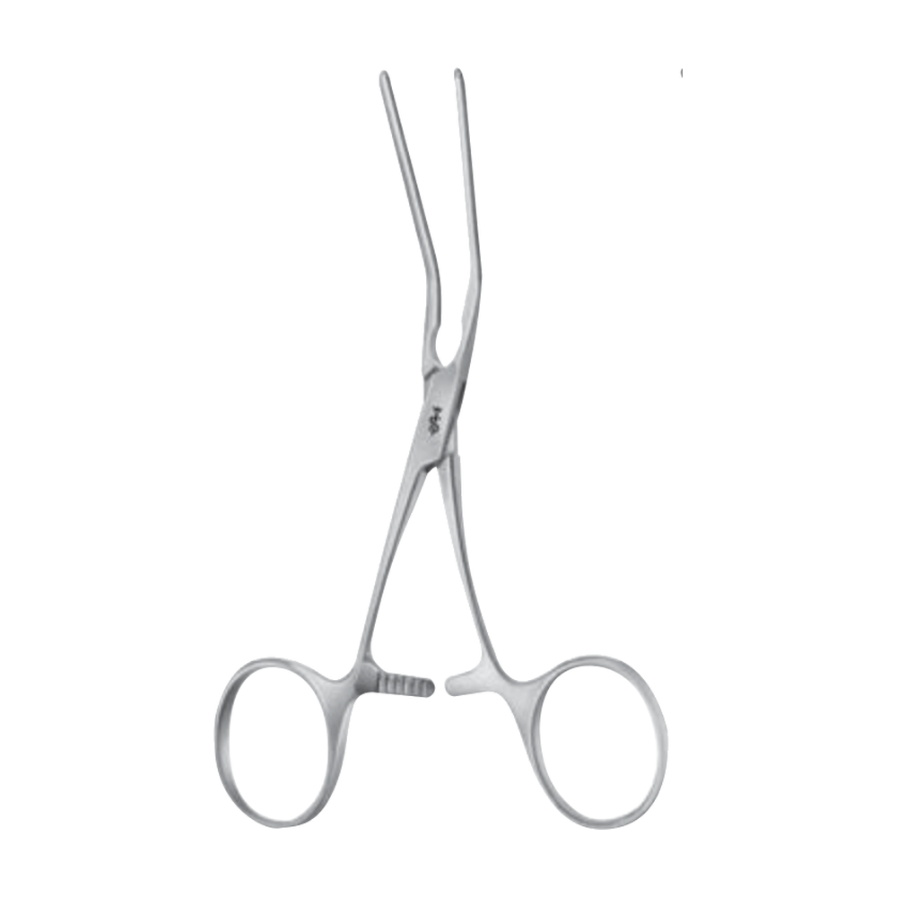 FB581R Castaneda Vascular Clamp – Angled / 30.0 ° / 120 mm · 48 mm · 4″