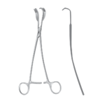 Allenberg Vascular Clamp – Angled / ATRAUMATA® toothing DE BAKEY 68.0 ° / 235 mm · 4″