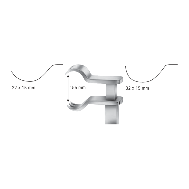Bailey Sternum/Rib Retractor – 22 x 15 mm · 160 mm · 200 mm