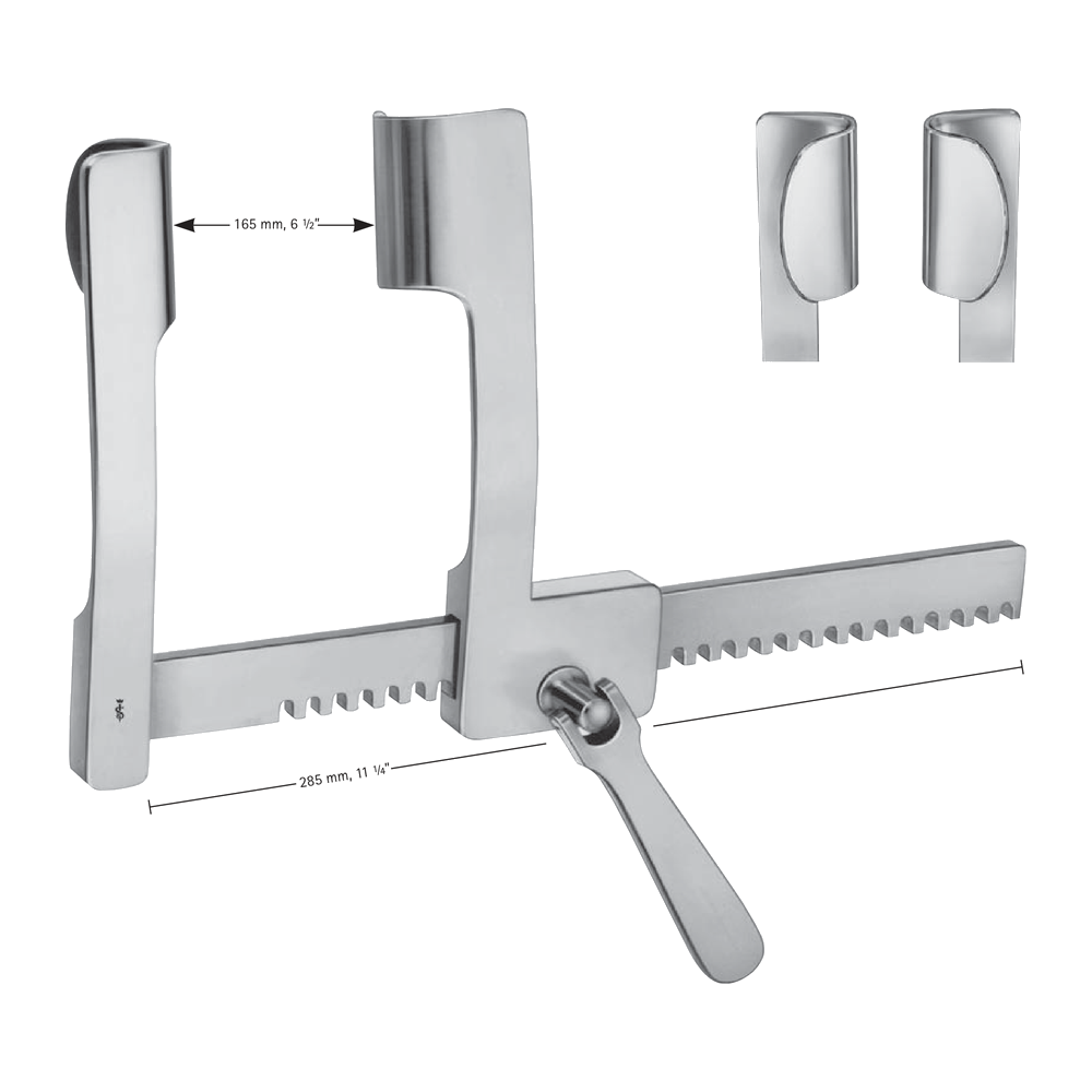 FB850R Cooley Sternum/Rib Retractor – 165 mm / 180 mm / 285 mm