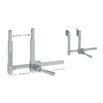 Struck Sternum/Rib Retractor – frame only · 110 mm · 80 mm · to be used with FB854R-FB858R