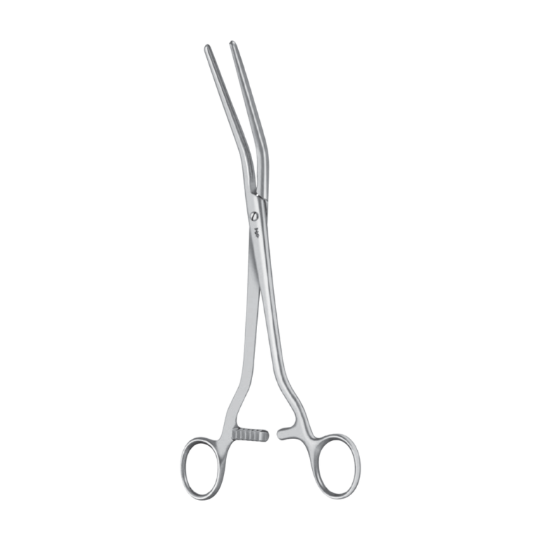 Dick Atraumata Vascular Clamp – Angled / 32.0 ° / 255 mm · 10″