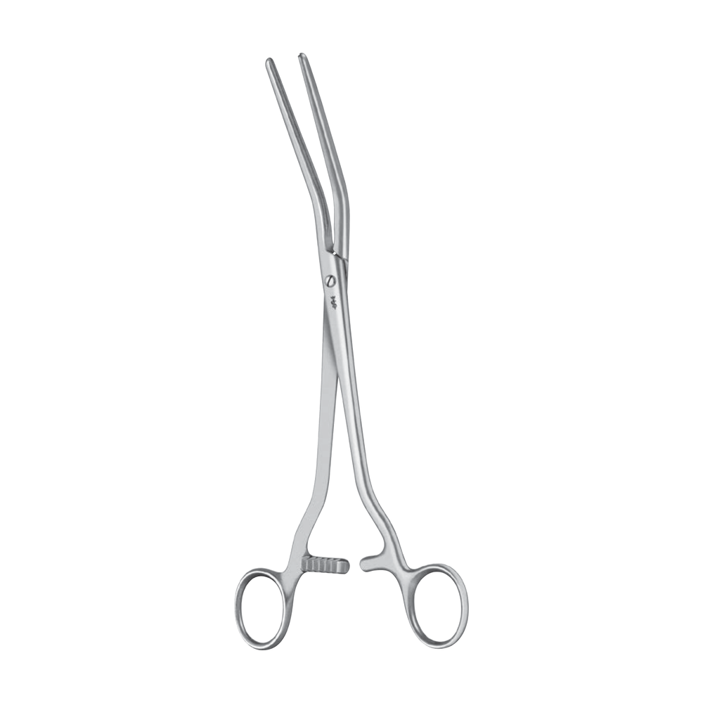 FB956R Dick Atraumata Vascular Clamp – Angled / 32.0 ° / 255 mm · 10″