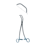 De Bakey-Satinsky Vascular Clamp – Curved / ATRAUMATA® toothing DE BAKEY titanium / 250 mm · 55 mm · 4″