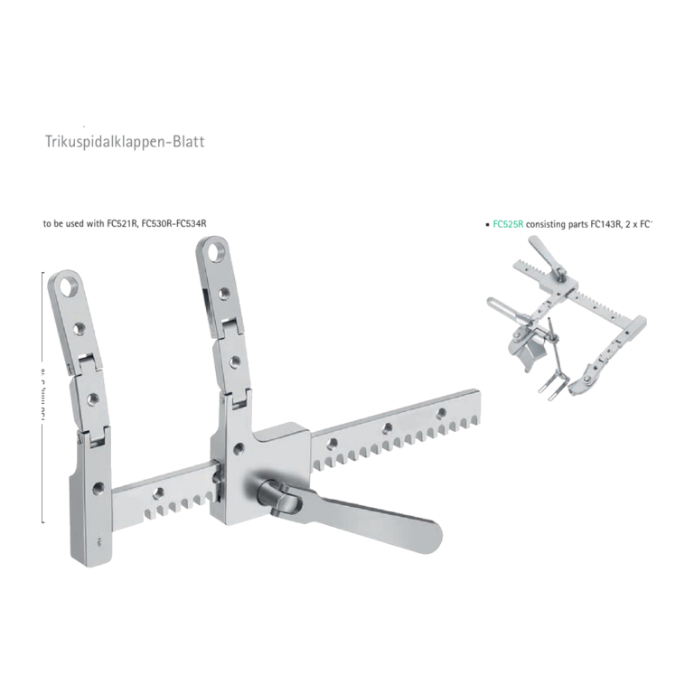 MIDCAB Rib Retractor – frame only · 130 mm