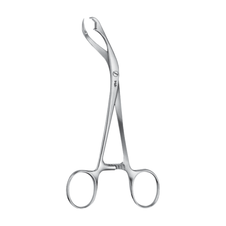 Verbrugge Bone Holding Forceps – Curved / curved to side serrated / 175 mm · 5 mm · 8″