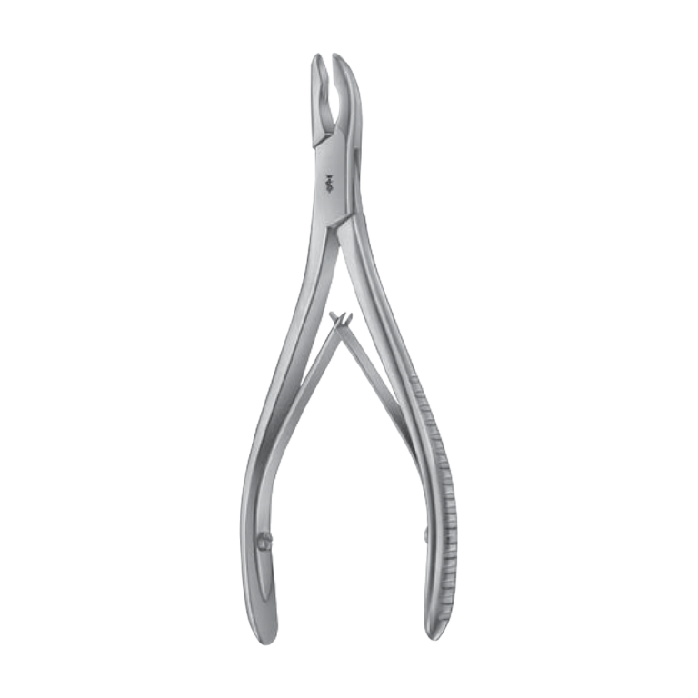 Luer Bone Rongeur – Curved / 150 mm · 7.50 mm · 4.50 mm · 6″ (FO411R)