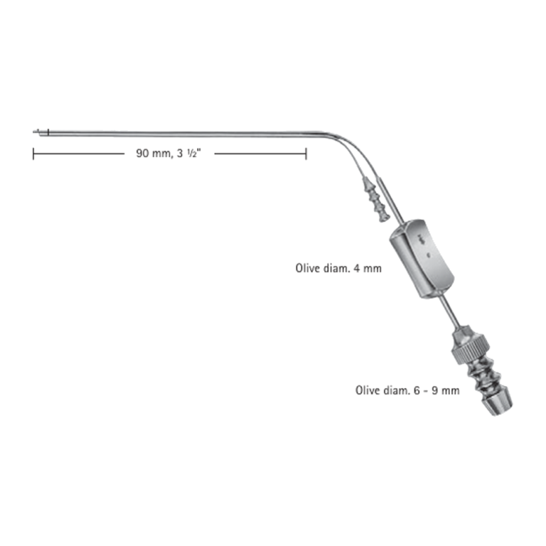 House Suction Cannula – curved / GF911R