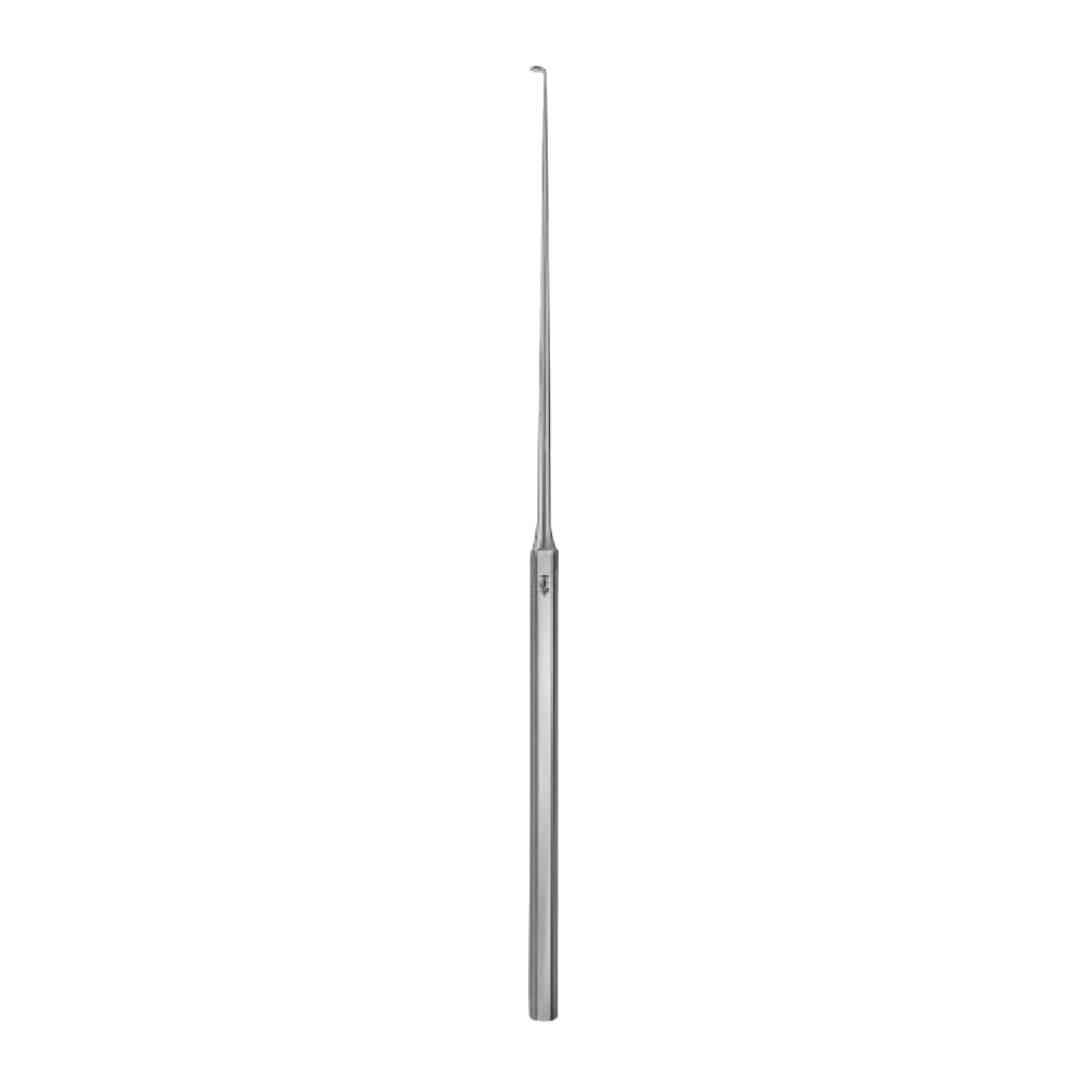 OF277R Lucae Ear Hook – 5 1/2″ (140.00 mm) / 90.0° / bulb-headed tip (Ref. OF277R)