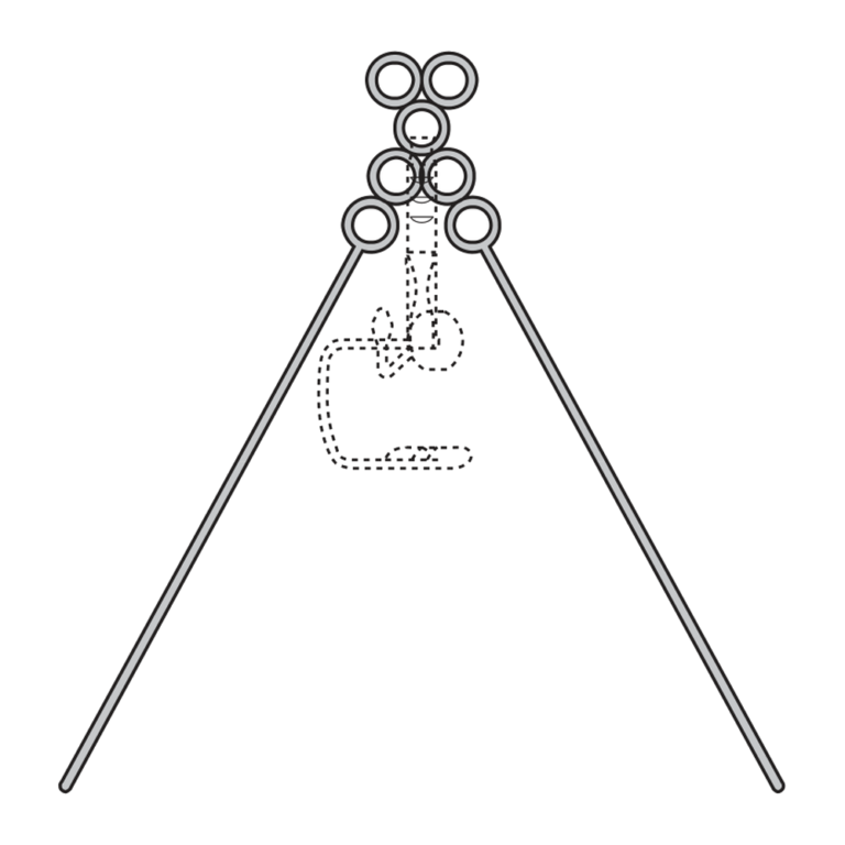 Draffin Iliaca Retractor, chest support, 480 mm