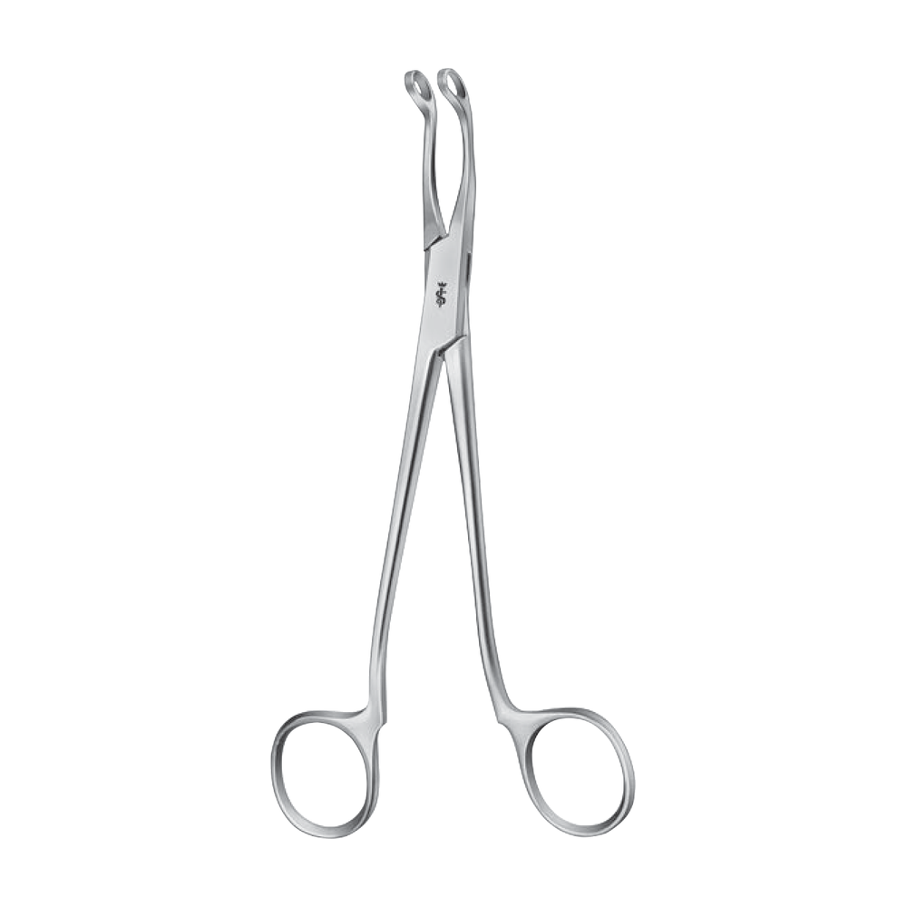 OM496R Jurasz Adenoid Cutting Forceps – Curved / children / 190 mm · 2″