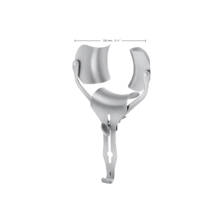 RICARD Abdominal Retr.self-retaining, complete retractor, 185 mm (7 1/4"), with ball snap closure