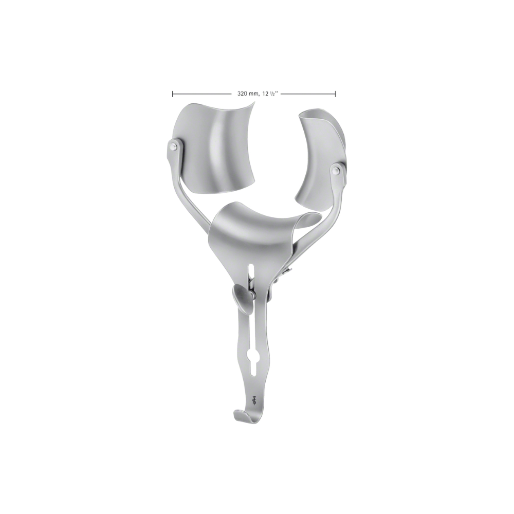 RICARD Abdominal Retr.self-retaining, complete retractor, 185 mm (7 1/4"), with ball snap closure RICARD Abdominal Retr.self-retaining, complete retractor, 185 mm (7 1/4"), with ball snap closure
