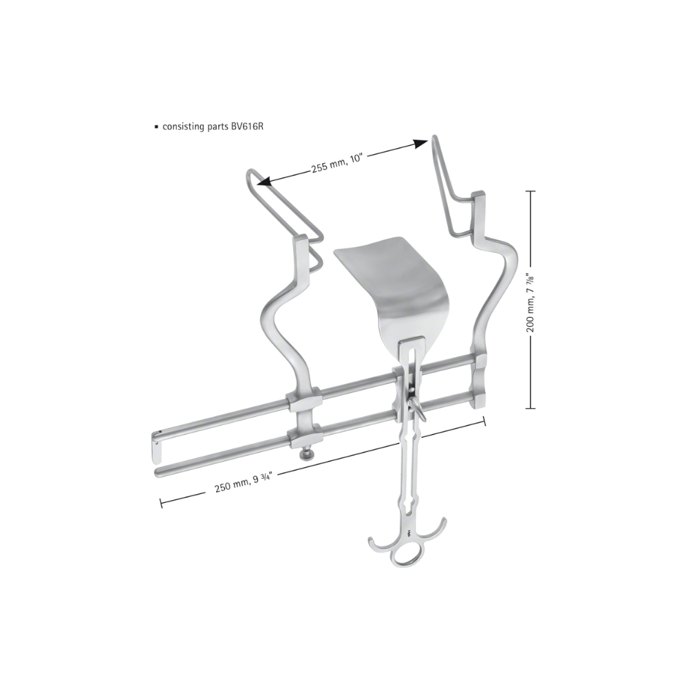BALFOUR Abdominal Retr.self-retaining, complete retractor,